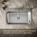 KOHLER Verse 33" top-mount single-bowl kitchen sink