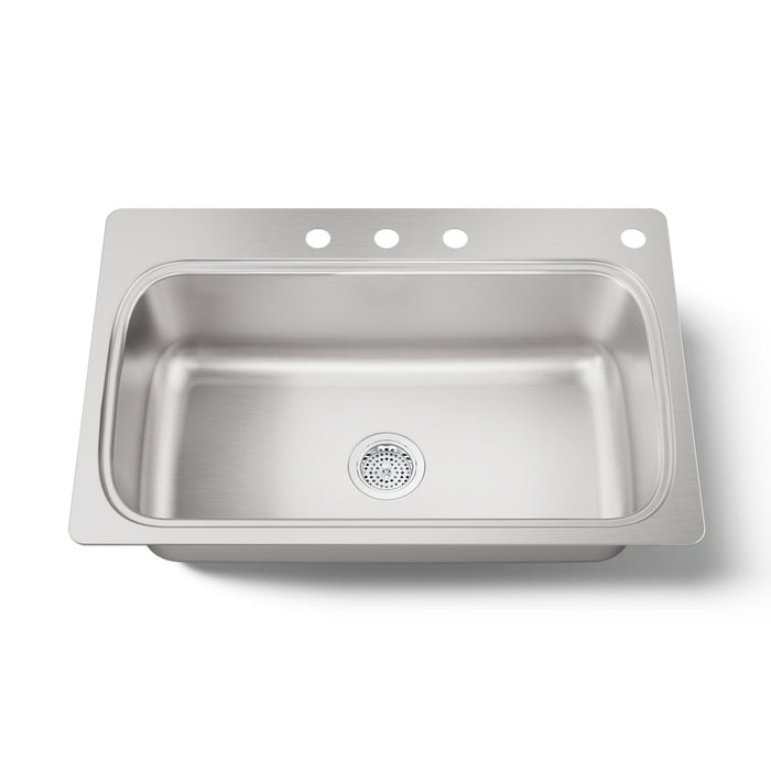 KOHLER Verse 33" top-mount single-bowl kitchen sink