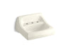 KOHLER Kingston 21-1/4" x 18-1/8" wall-mount/concealed arm carrier bathroom sink with widespread faucet holes