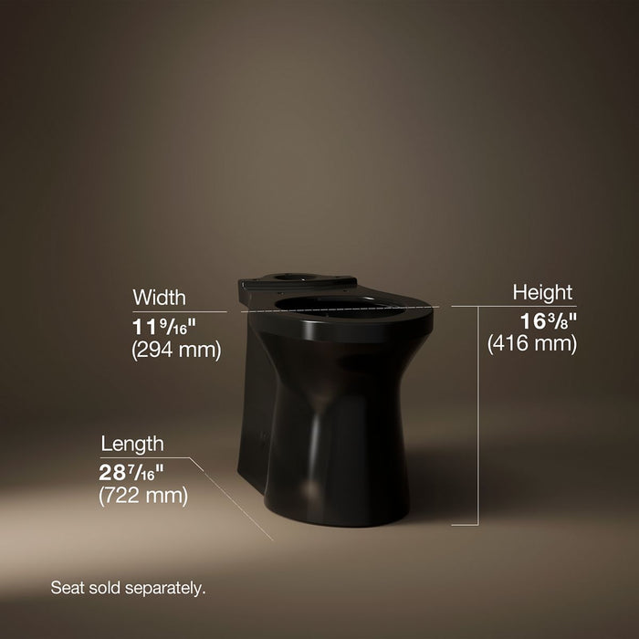 KOHLER Betello Elongated toilet bowl with skirted trapway