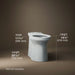KOHLER Betello Elongated toilet bowl with skirted trapway