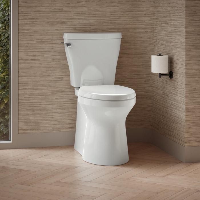 KOHLER K-20197 Betello Two-piece elongated toilet with skirted trapway, 1.28 gpf