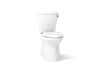 KOHLER K-20197-RA Betello Two-piece elongated toilet with skirted trapway, 1.28 gpf