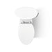 KOHLER K-20197-RA Betello Two-piece elongated toilet with skirted trapway, 1.28 gpf - White