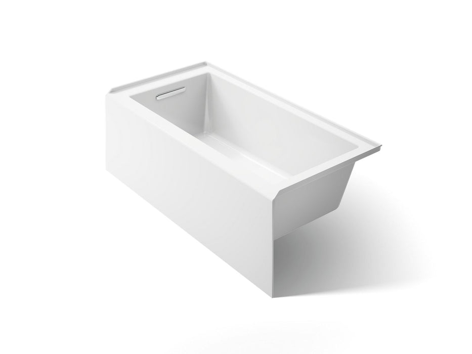 KOHLER K-20201-LA Underscore 60" x 30" alcove bath with integral apron, integral flange, and left-hand drain