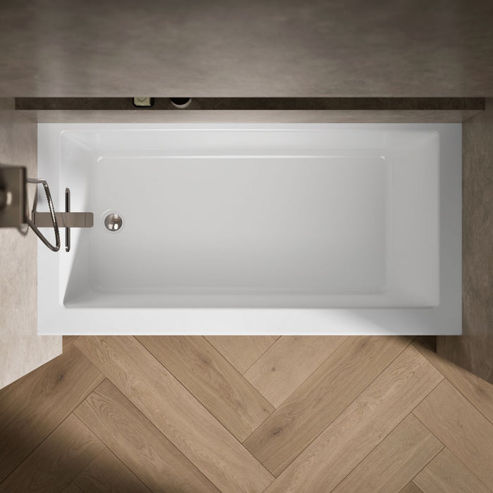 KOHLER Underscore 60" x 30" alcove bath with integral apron, integral flange, and left-hand drain