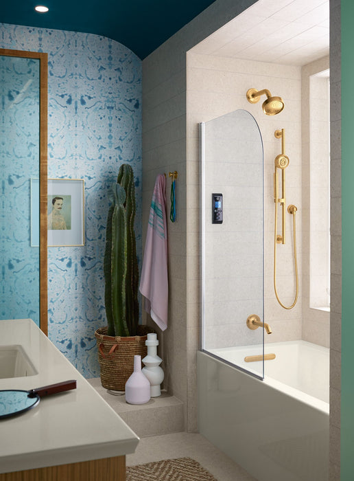 KOHLER K-20202-LA Underscore 60" x 32" alcove bath with integral apron, integral flange, and left-hand drain