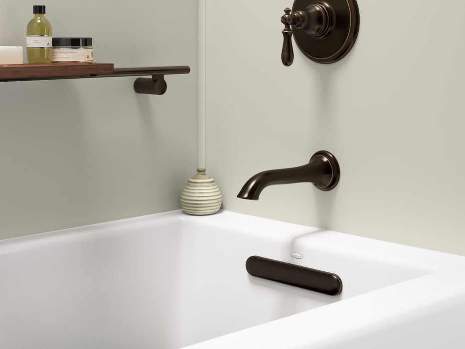 KOHLER K-20202-RA Underscore 60" x 32" alcove bath, right drain