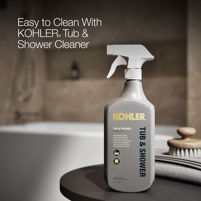 KOHLER Underscore 60" x 32" alcove bath with integral apron, integral flange, and left-hand drain