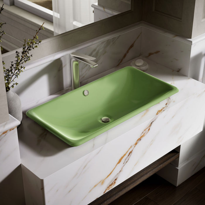 KOHLER K-20212-PFG Iron Plains 30" rectangular drop-in / undermount / vessel bathroom sink