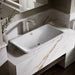 KOHLER K-20212-W Iron Plains 30" rectangular drop-in/undermount/vessel bathroom sink with White painted underside