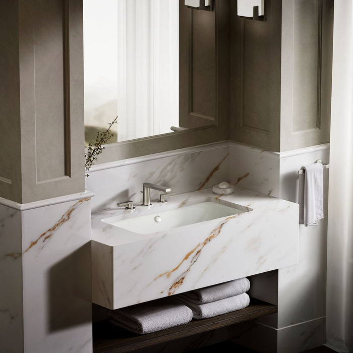 KOHLER Iron Plains 30" rectangular drop-in/undermount bathroom sink