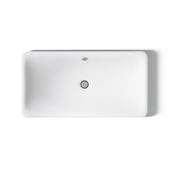 KOHLER Iron Plains 30" rectangular drop-in/undermount/vessel bathroom sink with Iron Black painted underside