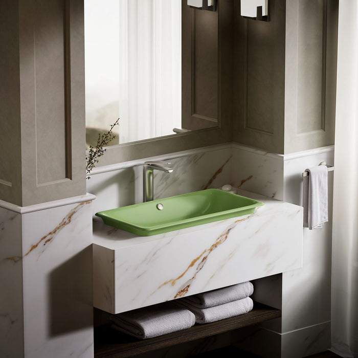 KOHLER K-20212-PFG Iron Plains 30" rectangular drop-in / undermount / vessel bathroom sink