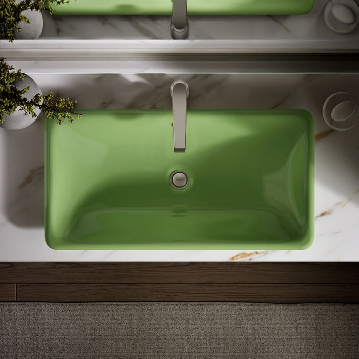 KOHLER K-20212-PFG Iron Plains 30" rectangular drop-in / undermount / vessel bathroom sink
