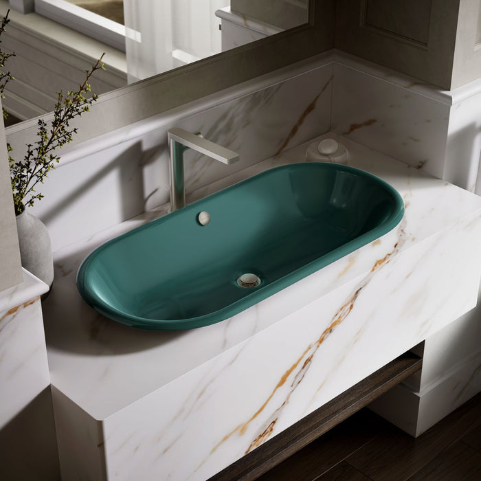 KOHLER K-20213-PAT Iron Plains 33" oval drop-in / undermount / vessel bathroom sink