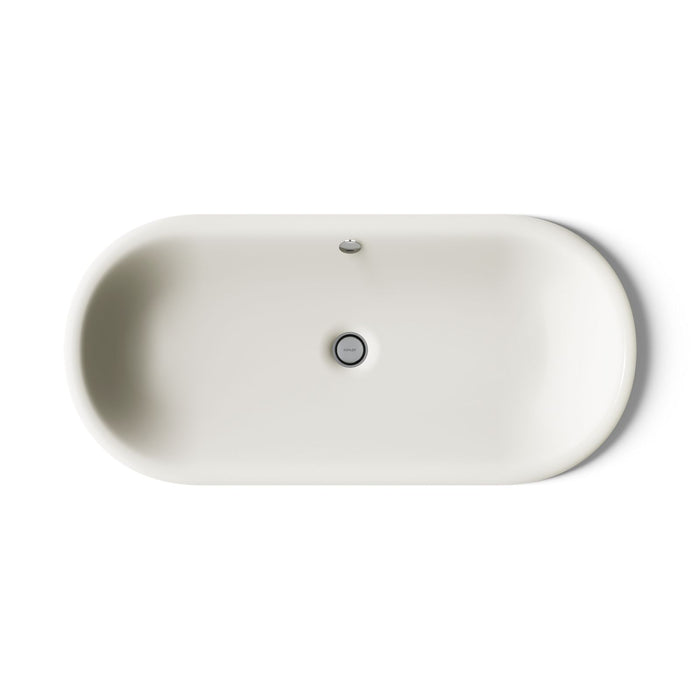 KOHLER K-20213-B Iron Plains 33" oval drop-in/undermount/vessel bathroom sink with Biscuit painted underside