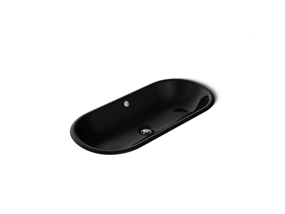 KOHLER Iron Plains 33" oval drop-in/undermount bathroom sink
