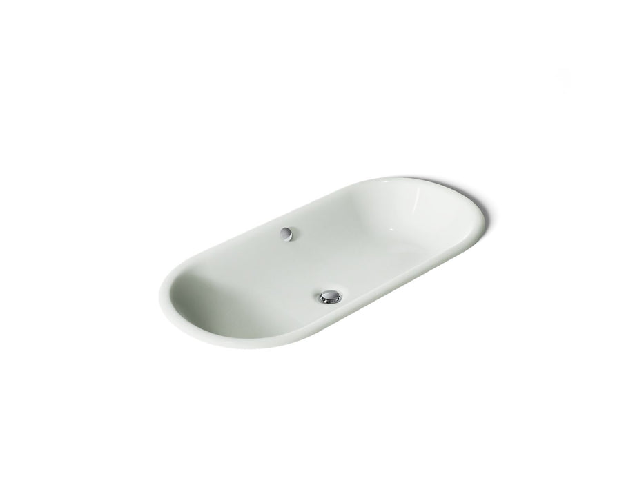 KOHLER K-20213 Iron Plains 33" oval drop-in/undermount bathroom sink, sea salt