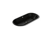 KOHLER K-20213-P5 Iron Plains 33" oval drop-in/undermount/vessel bathroom sink with Iron Black painted underside, black black