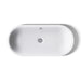 KOHLER K-20213-P5 Iron Plains 33" oval drop-in/undermount/vessel bathroom sink with Iron Black painted underside, white -...