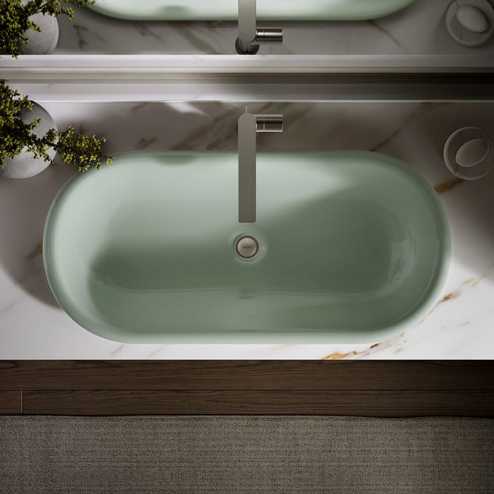 KOHLER K-20213-PAG Iron Plains 33" oval drop-in / undermount / vessel bathroom sink