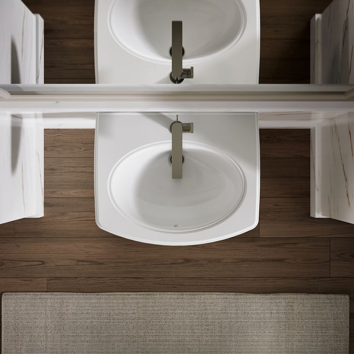 KOHLER Pinoir 22" oval wall-mount bathroom sink