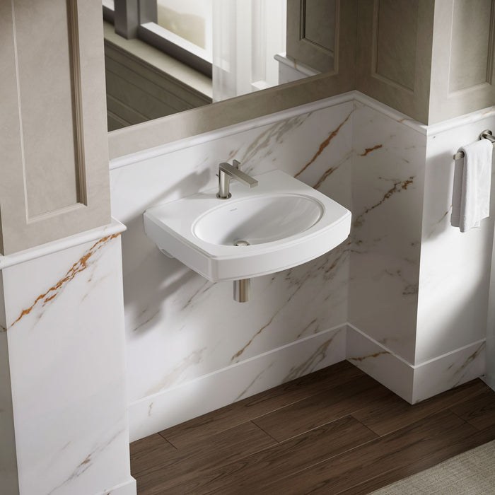 KOHLER K-2028-1 Pinoir 22" oval wall-mount bathroom sink