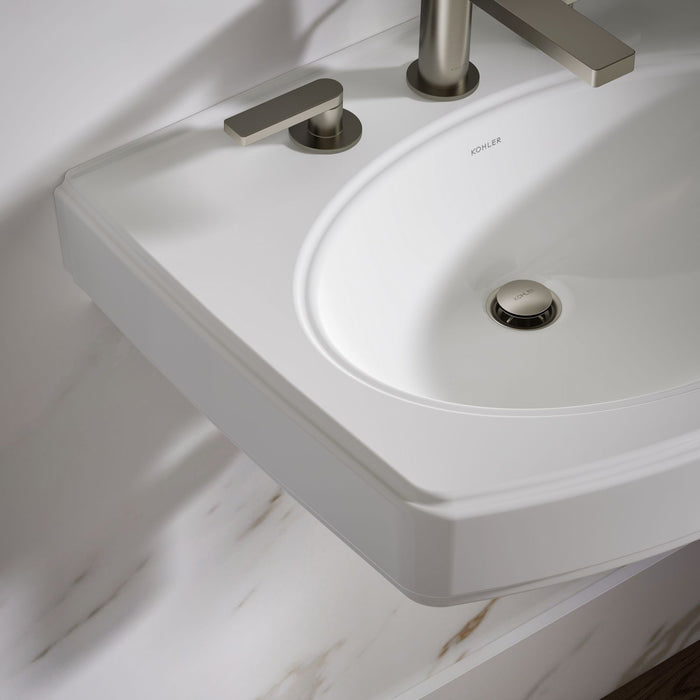 KOHLER K-2028-8 Pinoir 22" oval wall-mount bathroom sink