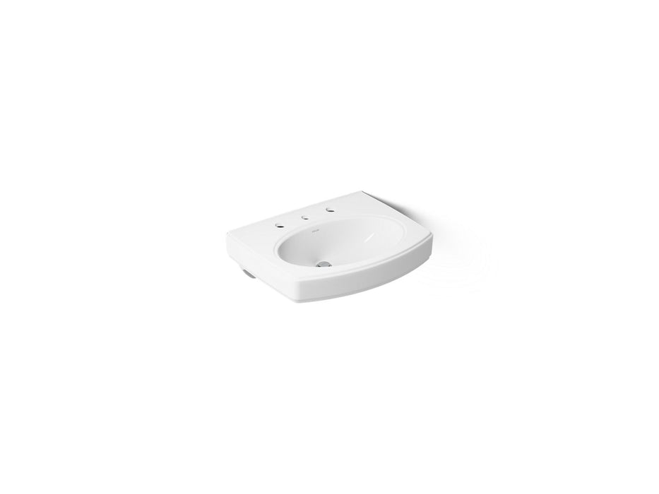 KOHLER K-2028-8 Pinoir 22" oval wall-mount bathroom sink