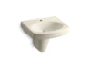 KOHLER K-2035-1 Pinoir 22" oval wall-mount bathroom sink, almond