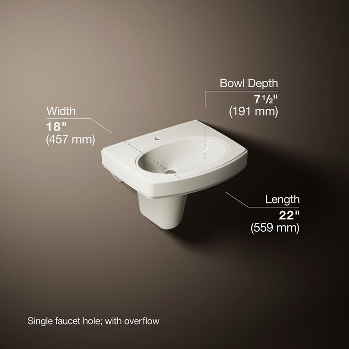 3/4 view of product with dimensions