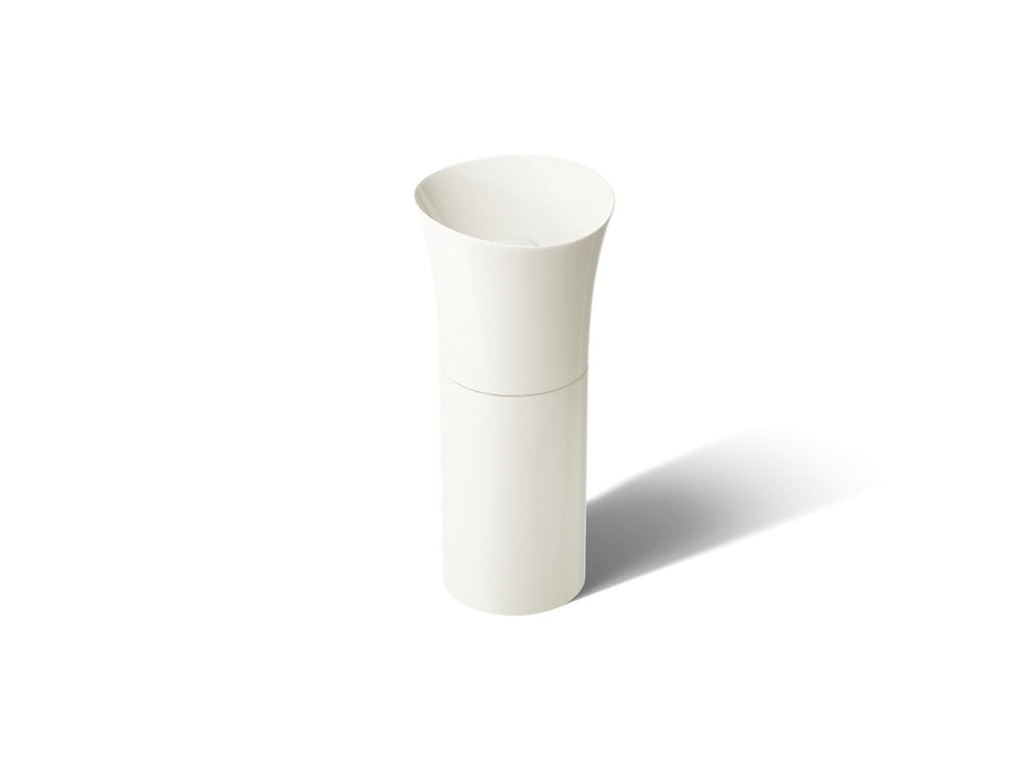 KOHLER K-20701-N Veil 16" pedestal bathroom sink, no overflow, biscuit