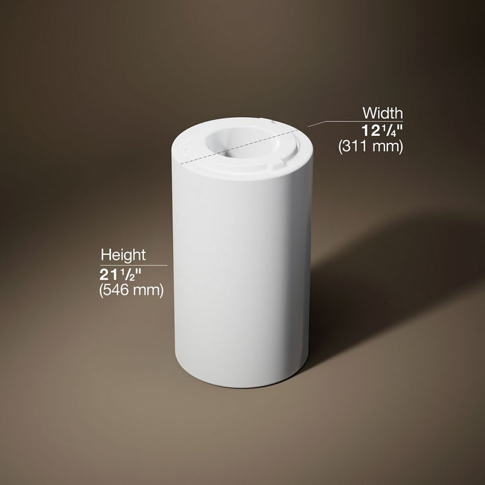 KOHLER Veil 12-1/4" pedestal bathroom sink
