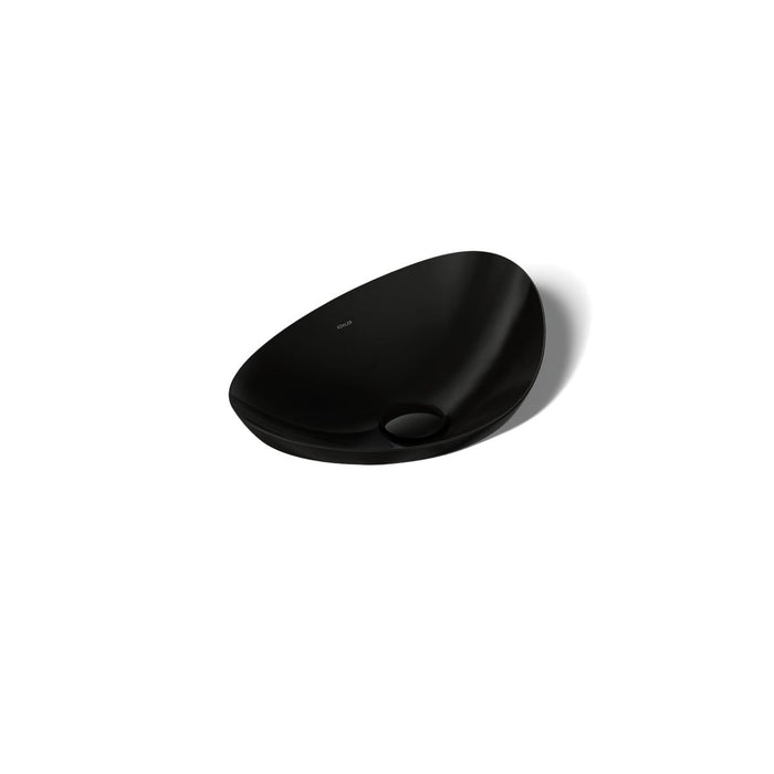 KOHLER Veil 21" oval vessel bathroom sink, no overflow