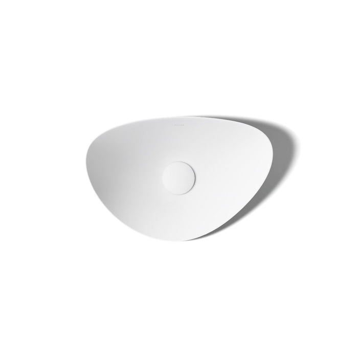 KOHLER Veil 21" oval vessel bathroom sink, no overflow