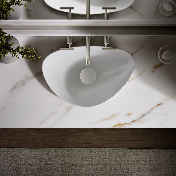 KOHLER Veil 21" oval vessel bathroom sink, no overflow