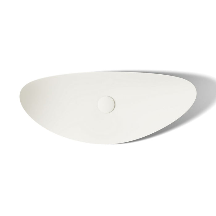 KOHLER K-20705-N Veil 38-1/2" oval vessel bathroom sink, no overflow, biscuit - view 2