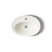 KOHLER K-2075-1 Serif 22-1/4" oval drop-in bathroom sink, biscuit - view 3