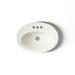KOHLER K-2075-4 Serif 22-1/4" oval drop-in bathroom sink, biscuit - view 3