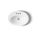 KOHLER K-2075-4 Serif 22-1/4" oval drop-in bathroom sink, white - view 3