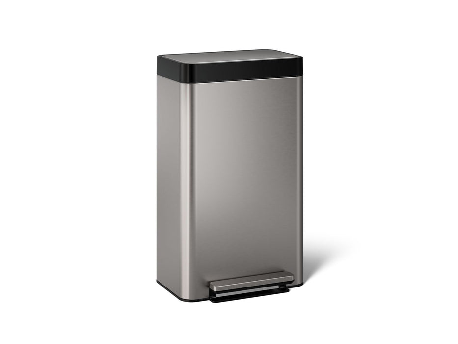 KOHLER 8-gallon loft stainless steel step trash can