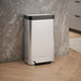 KOHLER 8-gallon loft stainless steel step trash can