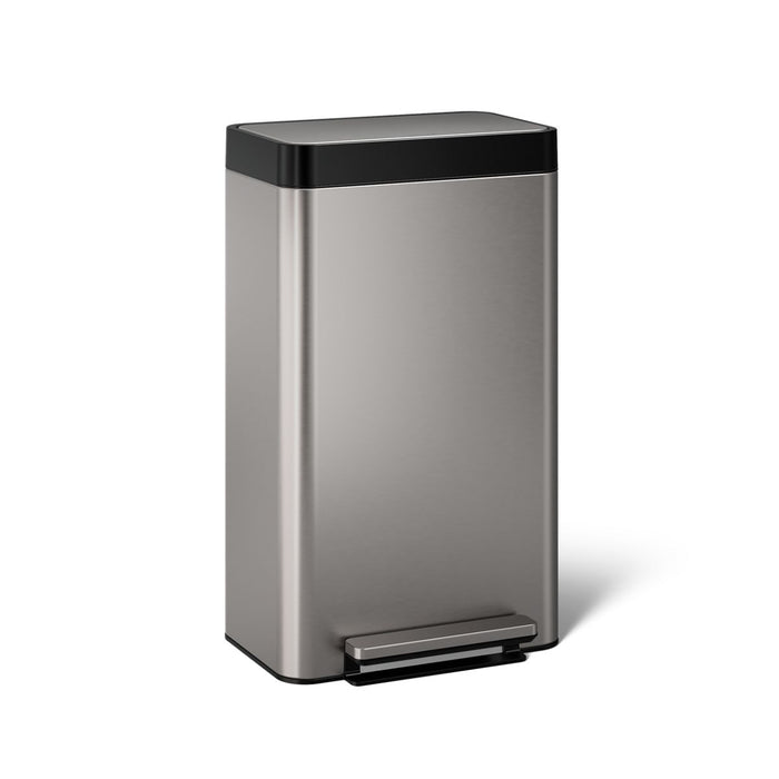 KOHLER 8-gallon loft stainless steel step trash can