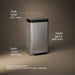 KOHLER 8-gallon loft stainless steel step trash can