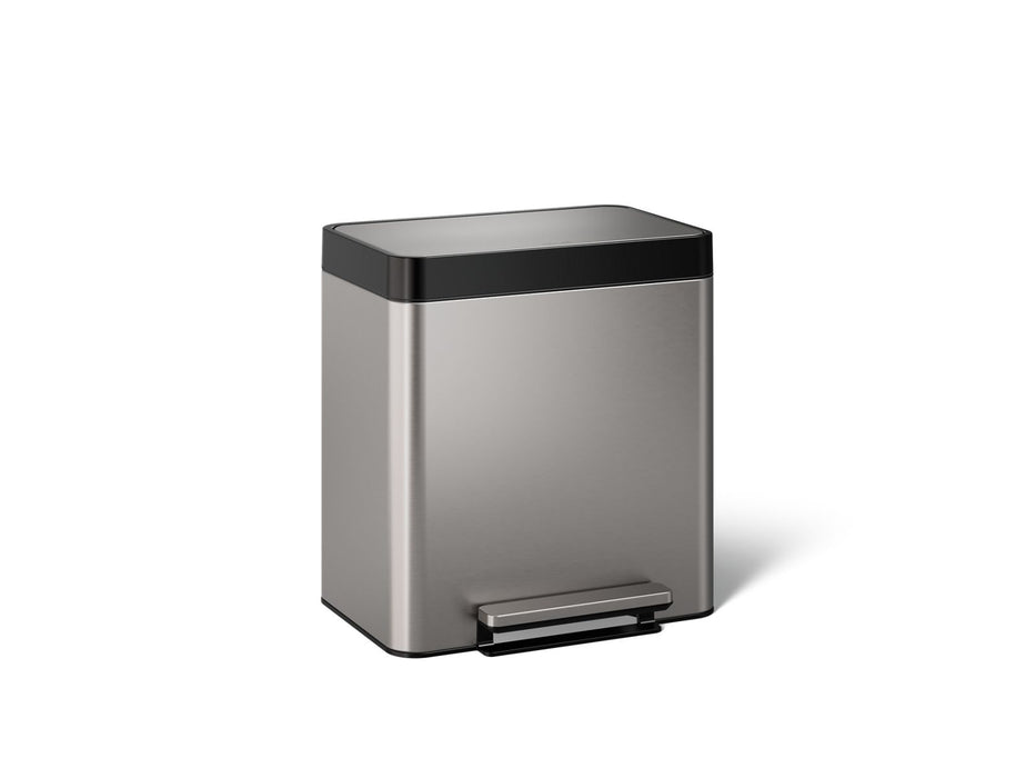 KOHLER 8-gallon stainless steel step trash can