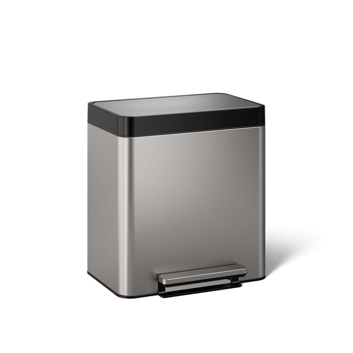 KOHLER 8-gallon stainless steel step trash can