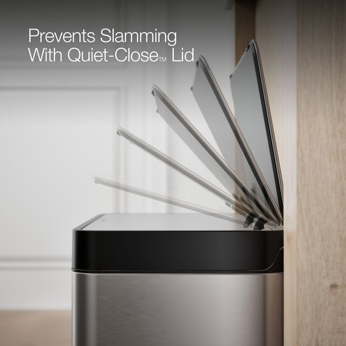 KOHLER 8-gallon stainless steel step trash can