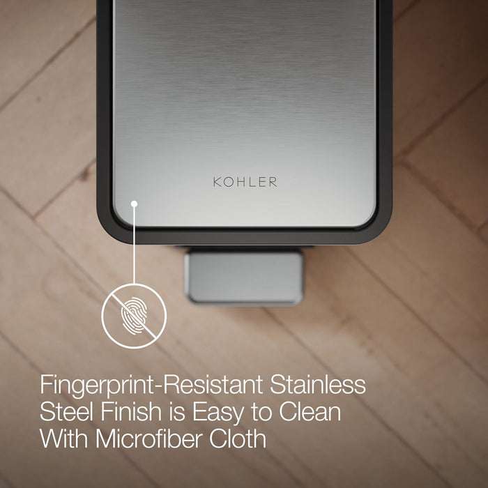 KOHLER 2.5-gallon slim step trash can