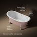 KOHLER K-21000-PPB Artifacts 66-1/8" x 32-1/2" freestanding bath